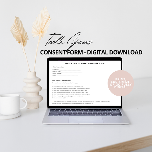 Tooth Gem Consent Form Template
